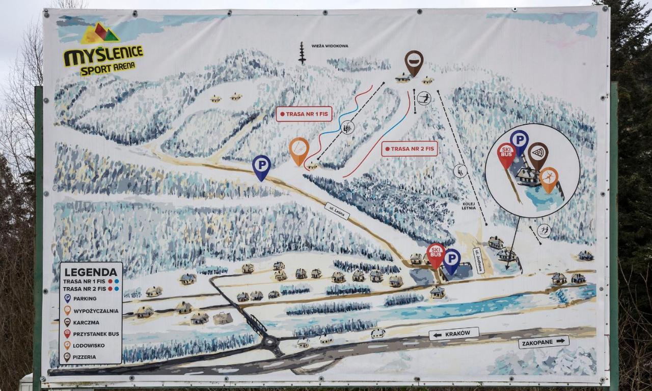 Sloneczny Chelm - Apartamenty W Gorach, Prywatna Sauna Jacuzzi Balia W Cenie, Spa, Grill, Stok Narciarski Myslenice, Sciezki Rowerowe, Rzeka Raba, Widok Na Tatry Luaran gambar