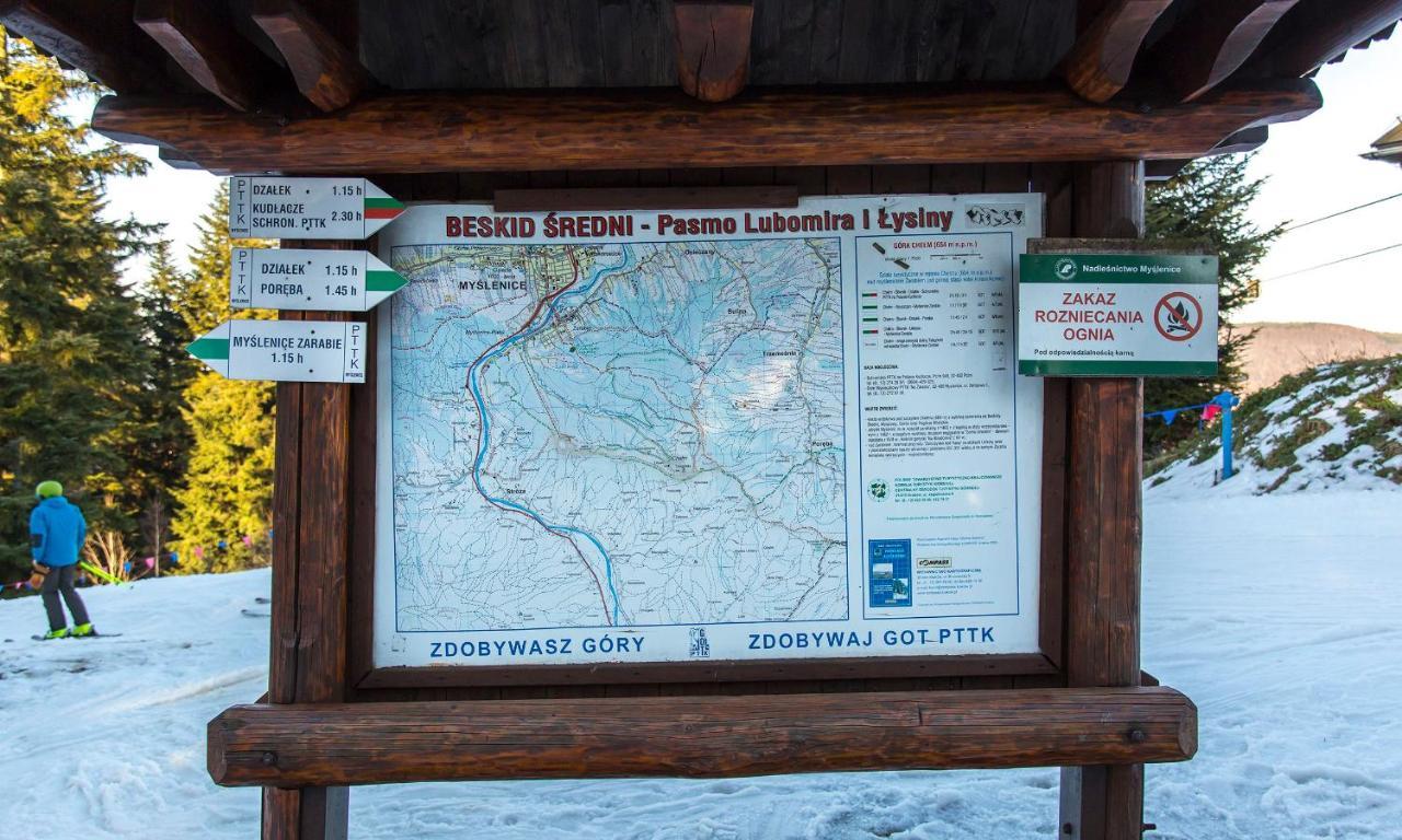 Sloneczny Chelm - Apartamenty W Gorach, Prywatna Sauna Jacuzzi Balia W Cenie, Spa, Grill, Stok Narciarski Myslenice, Sciezki Rowerowe, Rzeka Raba, Widok Na Tatry Luaran gambar