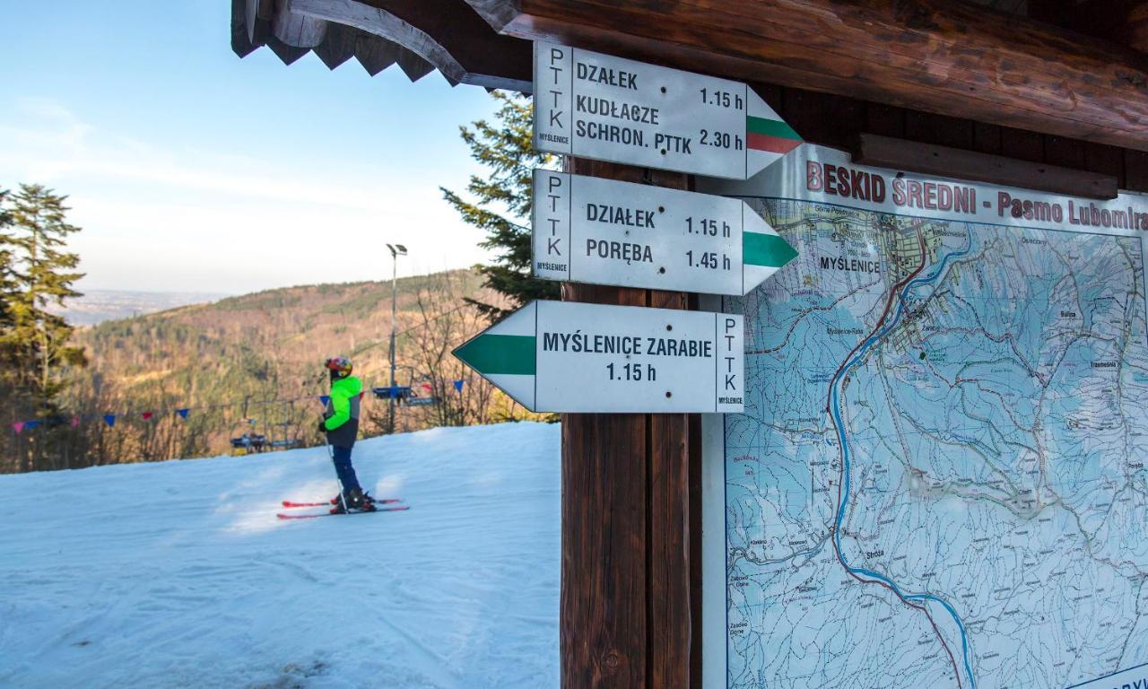 Sloneczny Chelm - Apartamenty W Gorach, Prywatna Sauna Jacuzzi Balia W Cenie, Spa, Grill, Stok Narciarski Myslenice, Sciezki Rowerowe, Rzeka Raba, Widok Na Tatry Luaran gambar
