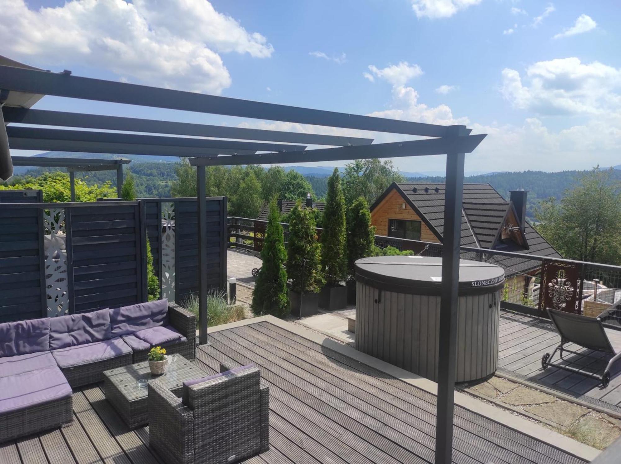 Sloneczny Chelm - Apartamenty W Gorach, Prywatna Sauna Jacuzzi Balia W Cenie, Spa, Grill, Stok Narciarski Myslenice, Sciezki Rowerowe, Rzeka Raba, Widok Na Tatry Luaran gambar